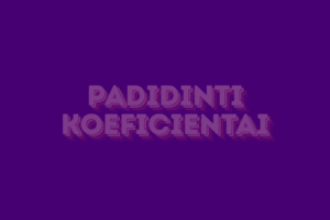 Padidinti koeficientai