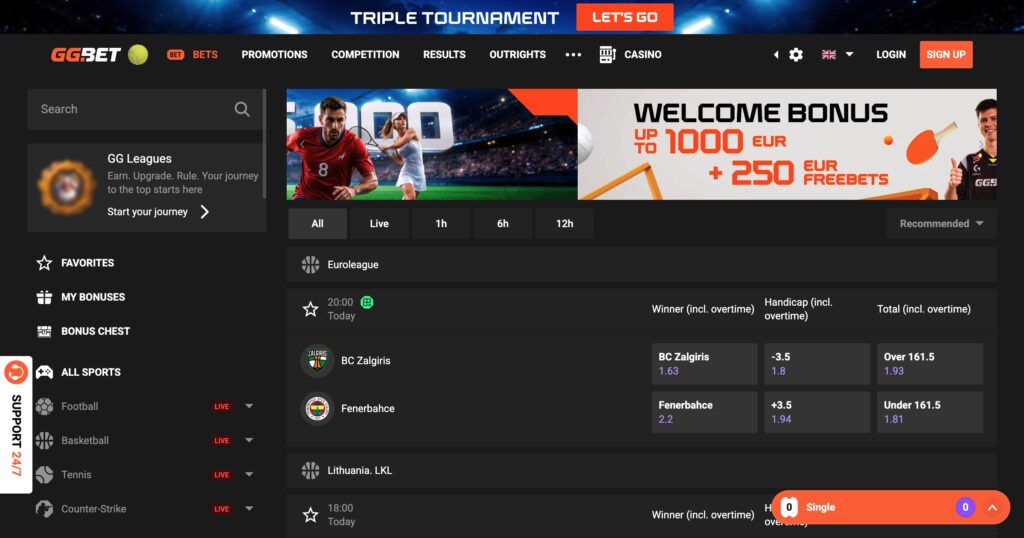 ggbet sport bets